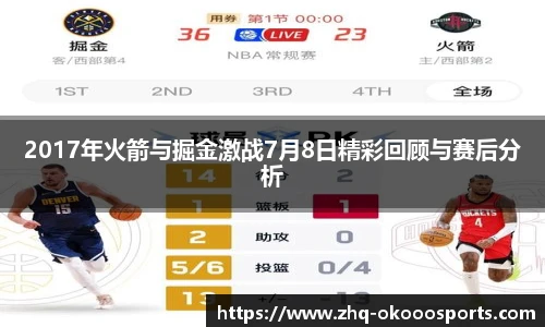 2017年火箭与掘金激战7月8日精彩回顾与赛后分析